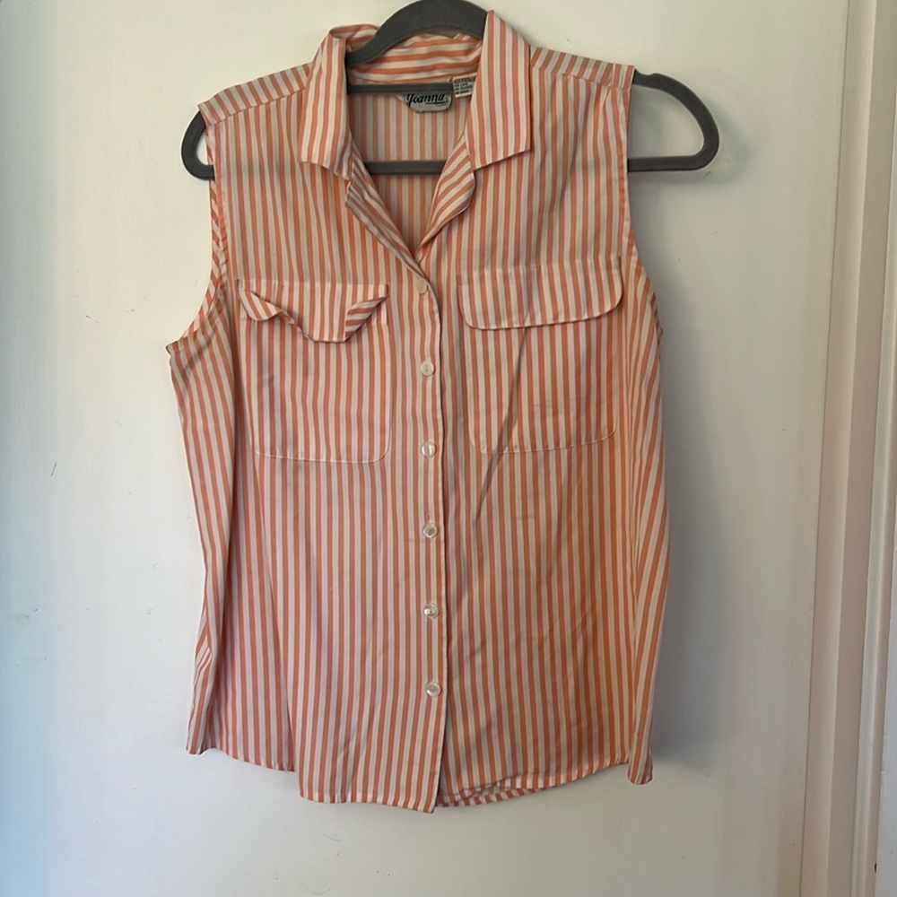 Vintage striped sleeveless shirt